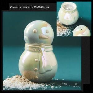 MERRY LUSTER Ceramic Stoneware
Salt & Pepper Snowman
